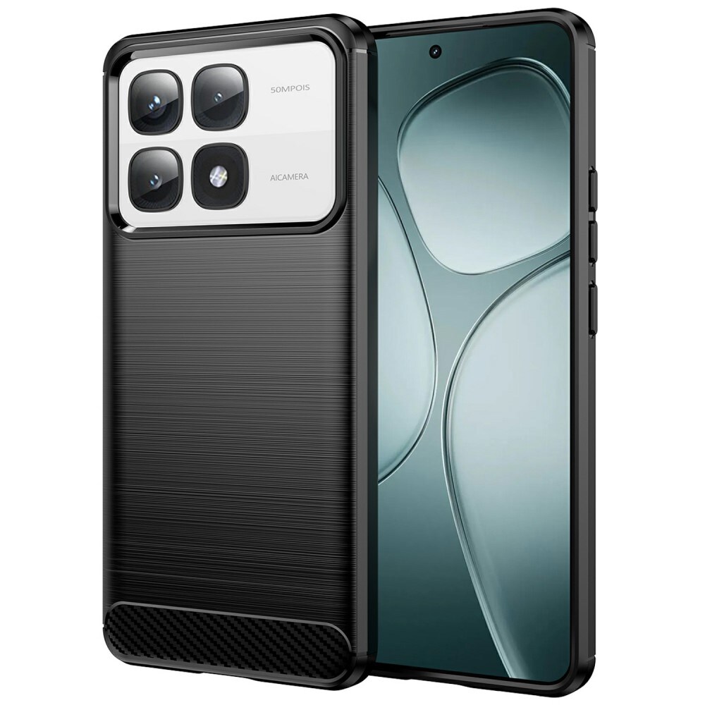 Xiaomi 14T Pro TPU-cover Brushed, Sort