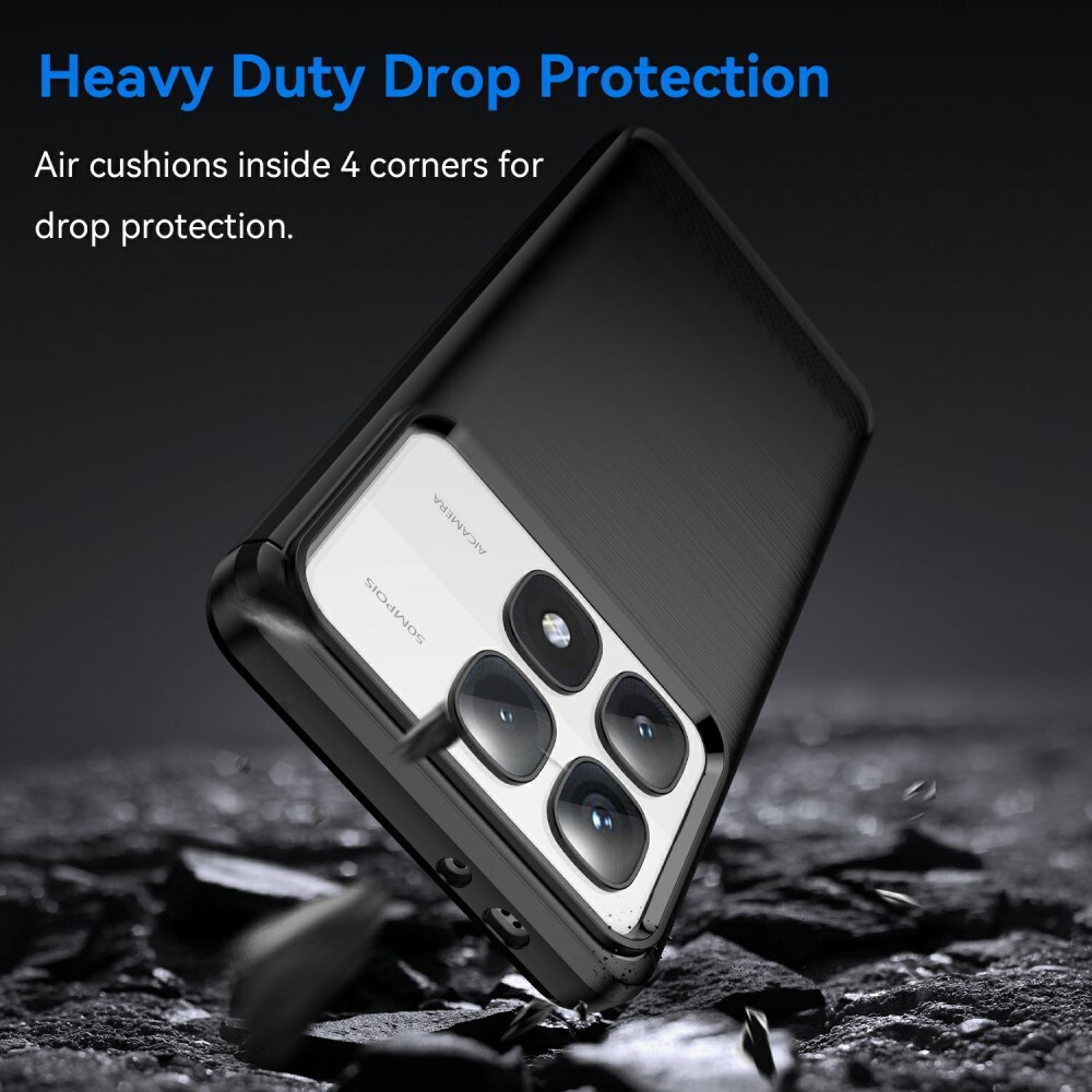 Xiaomi 14T Pro TPU-cover Brushed, Sort