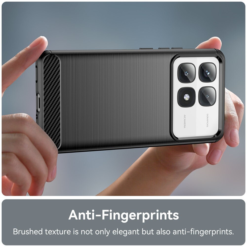 Xiaomi 14T Pro TPU-cover Brushed, Sort