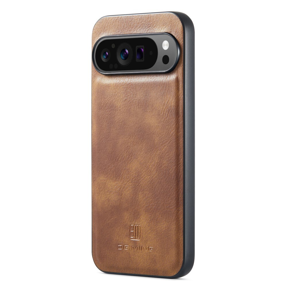 Google Pixel 9 Pro XL Pungetui med aftageligt cover, Cognac