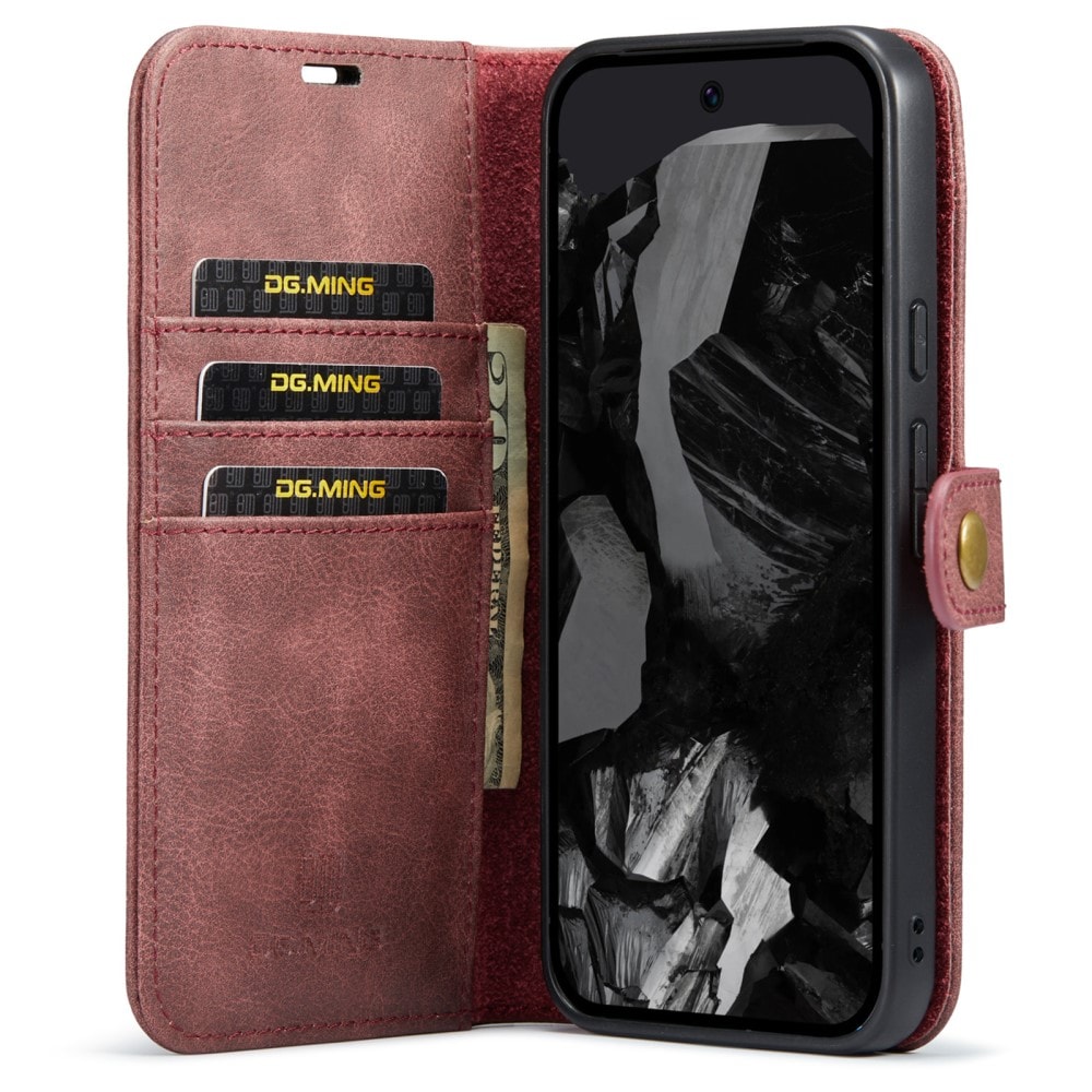 Google Pixel 9 Pro XL Pungetui med aftageligt cover, Red