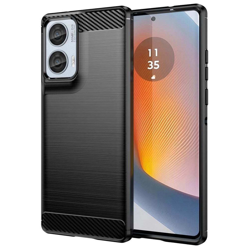 Motorola Moto G85 TPU-cover Brushed, Sort