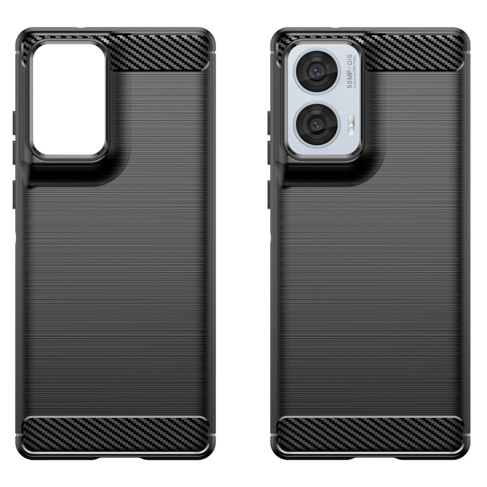 Motorola Moto G85 TPU-cover Brushed, Sort
