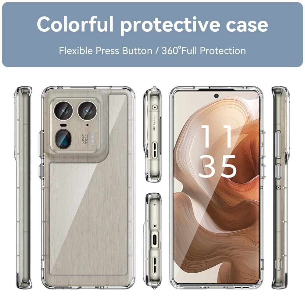 Motorola Edge 50 Ultra Crystal Hybrid-cover, Gennemsigtig