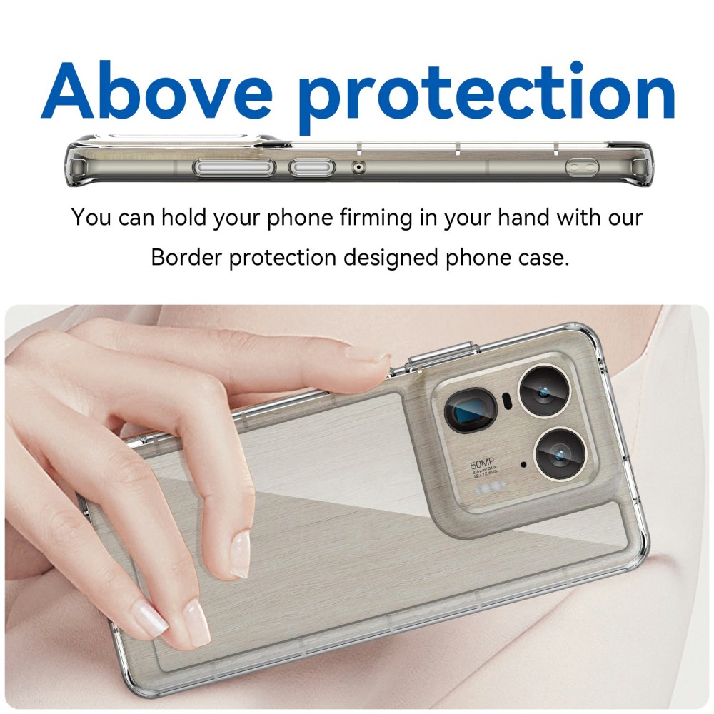 Motorola Edge 50 Ultra Crystal Hybrid-cover, Gennemsigtig