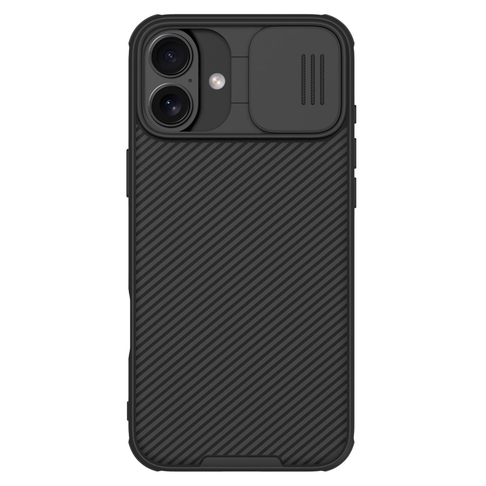 iPhone 16 Cover med kamerabeskyttelse - CamShield, Sort