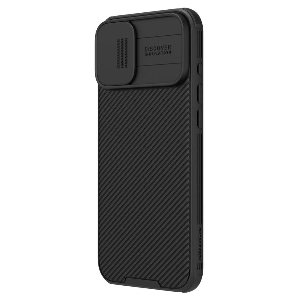 iPhone 16 Cover med kamerabeskyttelse - CamShield, Sort