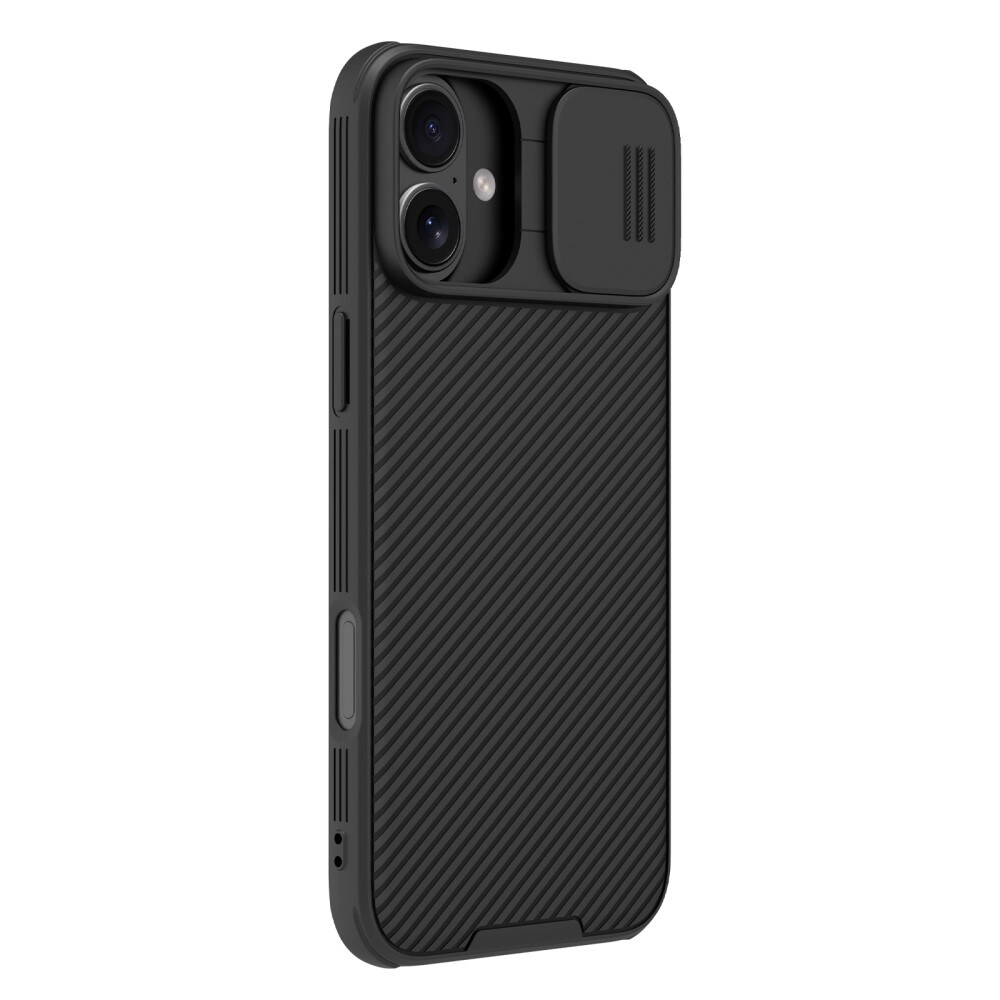 iPhone 16 Cover med kamerabeskyttelse - CamShield, Sort