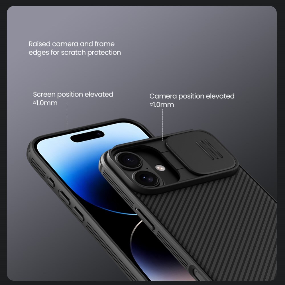 iPhone 16 Cover med kamerabeskyttelse - CamShield, Grøn