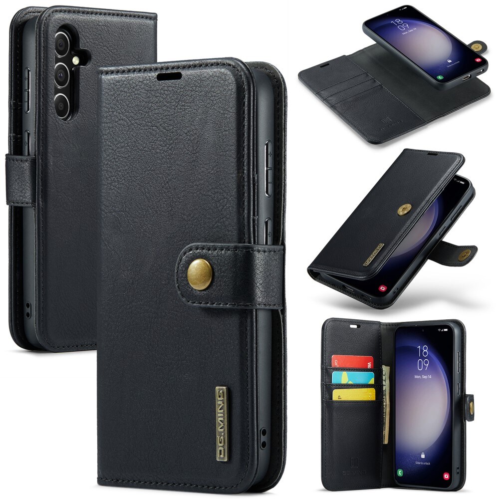 Samsung Galaxy S24 FE Pungetui med aftageligt cover, Black
