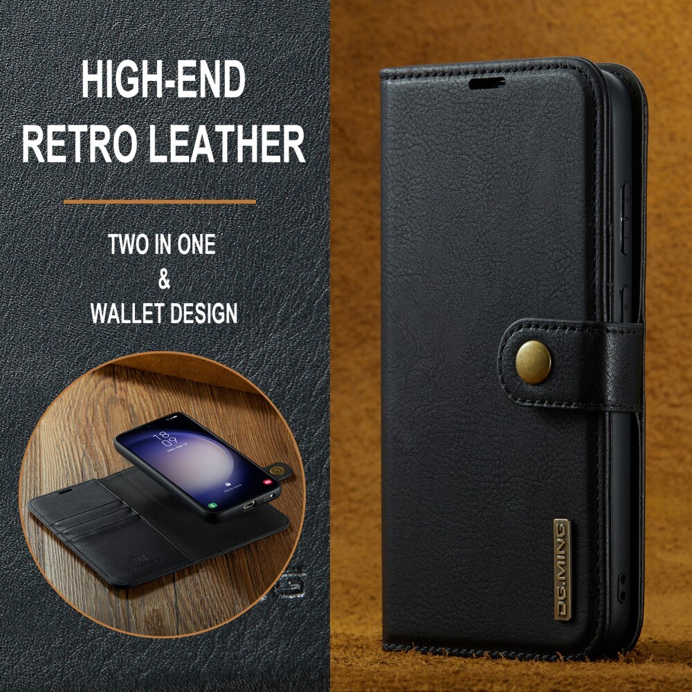 Samsung Galaxy S24 FE Pungetui med aftageligt cover, Black