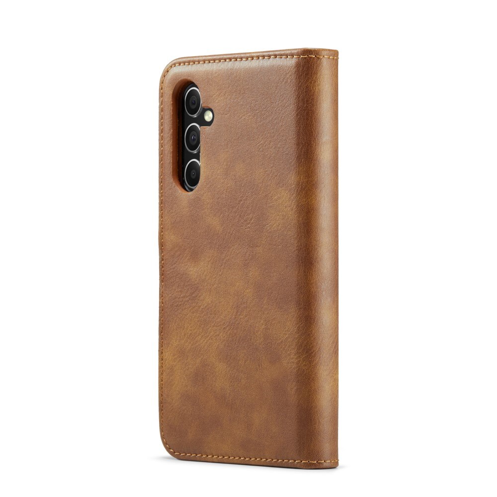 Samsung Galaxy S24 FE Pungetui med aftageligt cover, Cognac