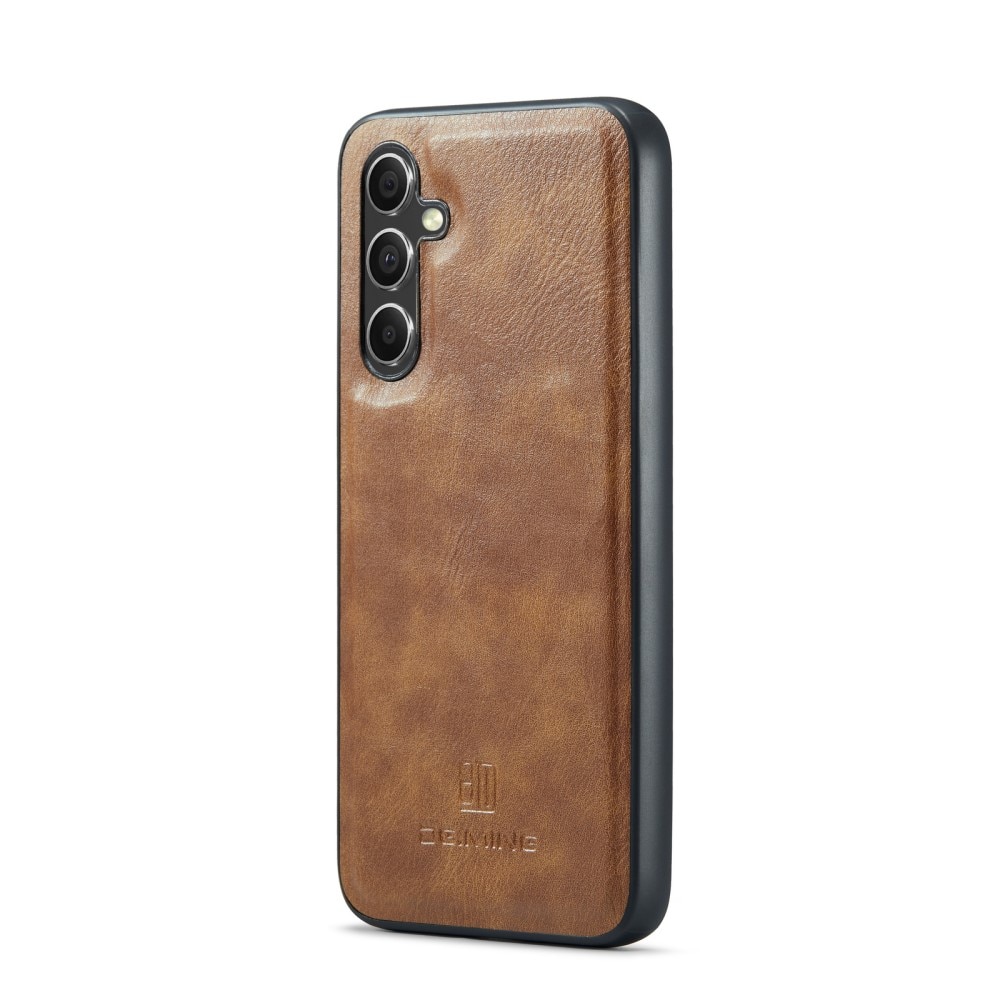Samsung Galaxy S24 FE Pungetui med aftageligt cover, Cognac