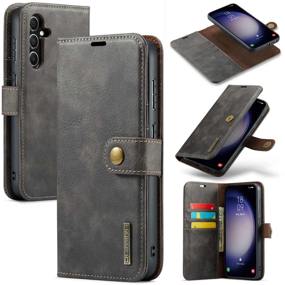 Samsung Galaxy S24 FE Pungetui med aftageligt cover, Brown