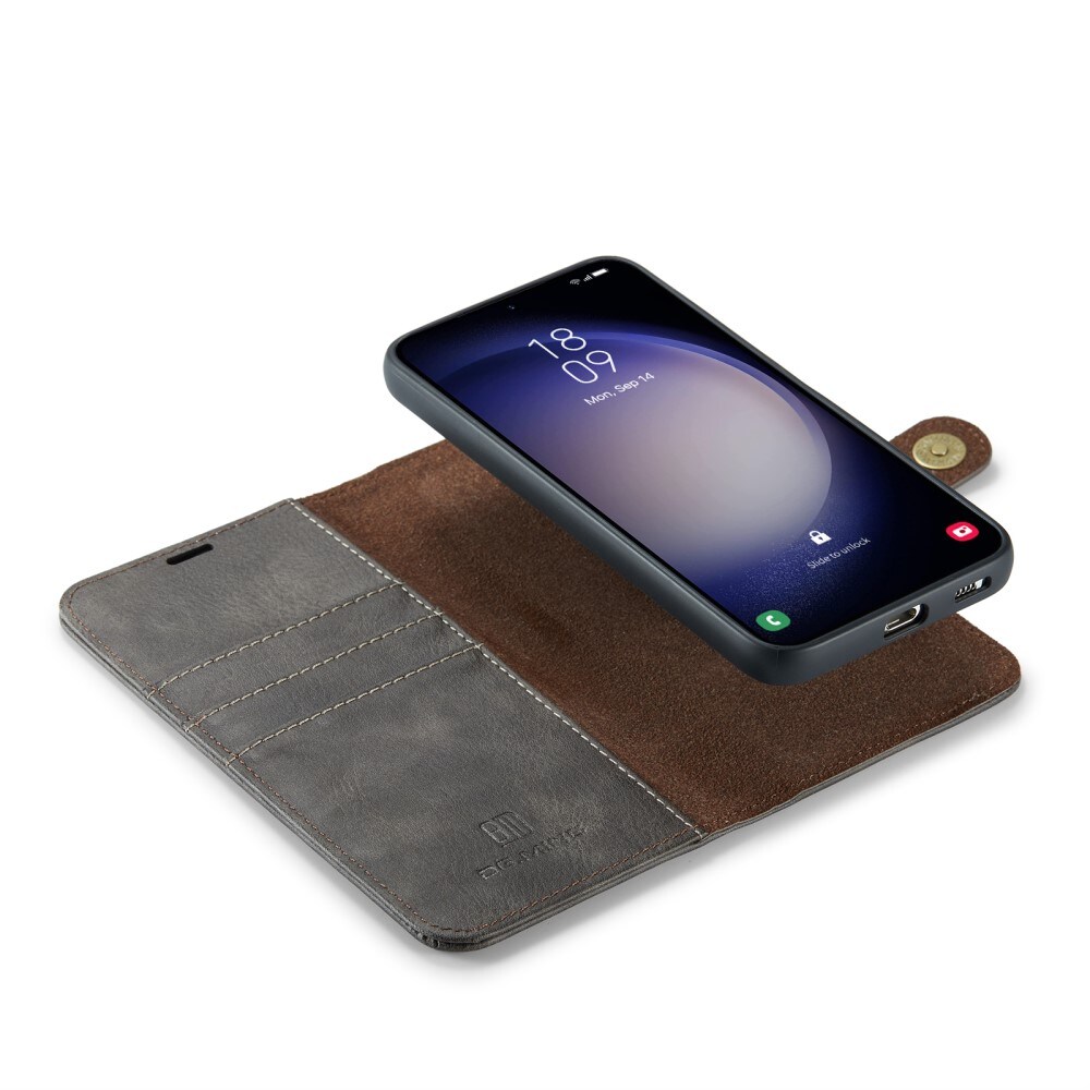 Samsung Galaxy S24 FE Pungetui med aftageligt cover, Brown