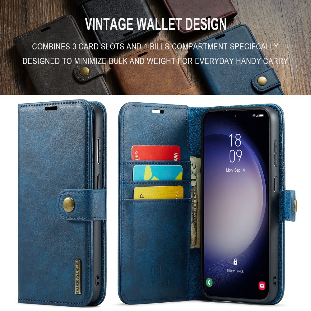 Samsung Galaxy S24 FE Pungetui med aftageligt cover, Blue