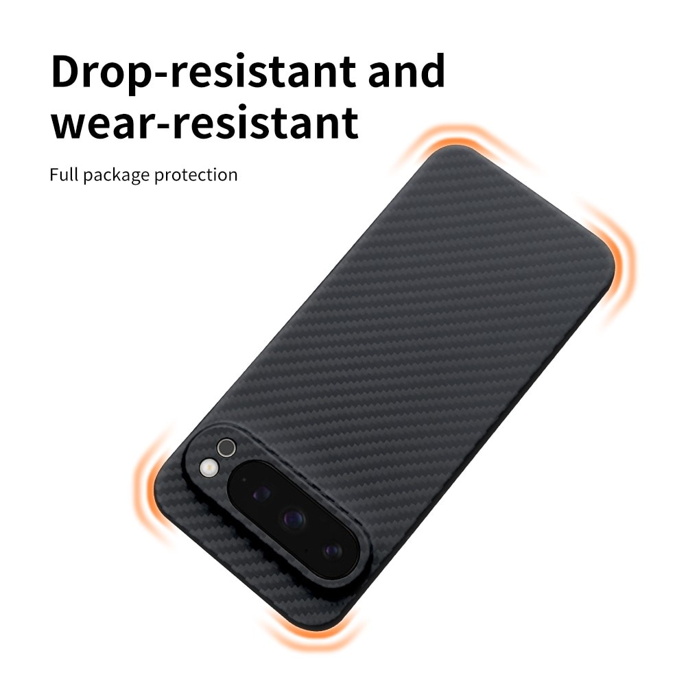 Google Pixel 9 Pro XL Slankt cover i aramidfiber, Sort