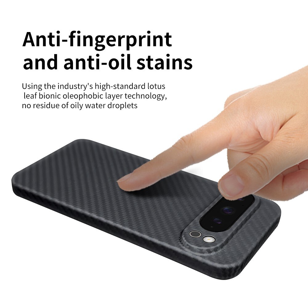 Google Pixel 9 Pro XL Slankt cover i aramidfiber, Sort