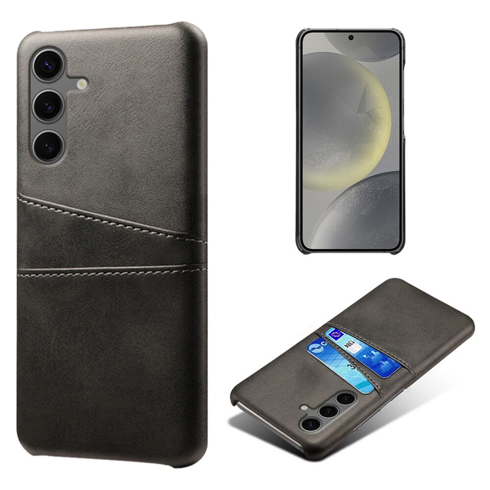 Samsung Galaxy S24 FE Smart cover med 2 kortholdere, Sort