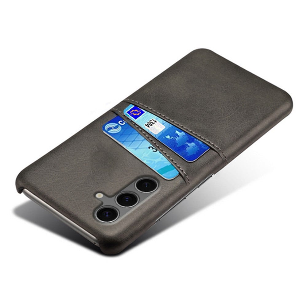 Samsung Galaxy S24 FE Smart cover med 2 kortholdere, Sort