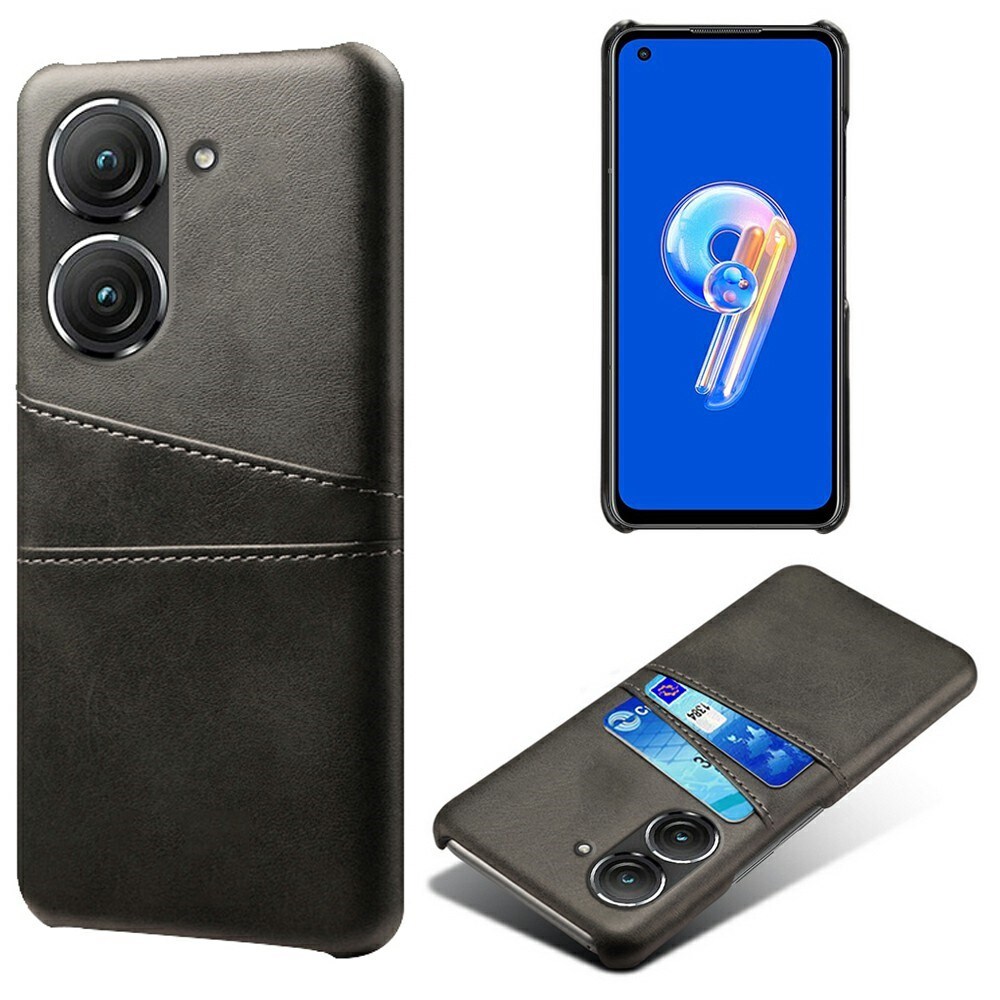 Asus ZenFone 10 Smart cover med 2 kortholdere, Sort