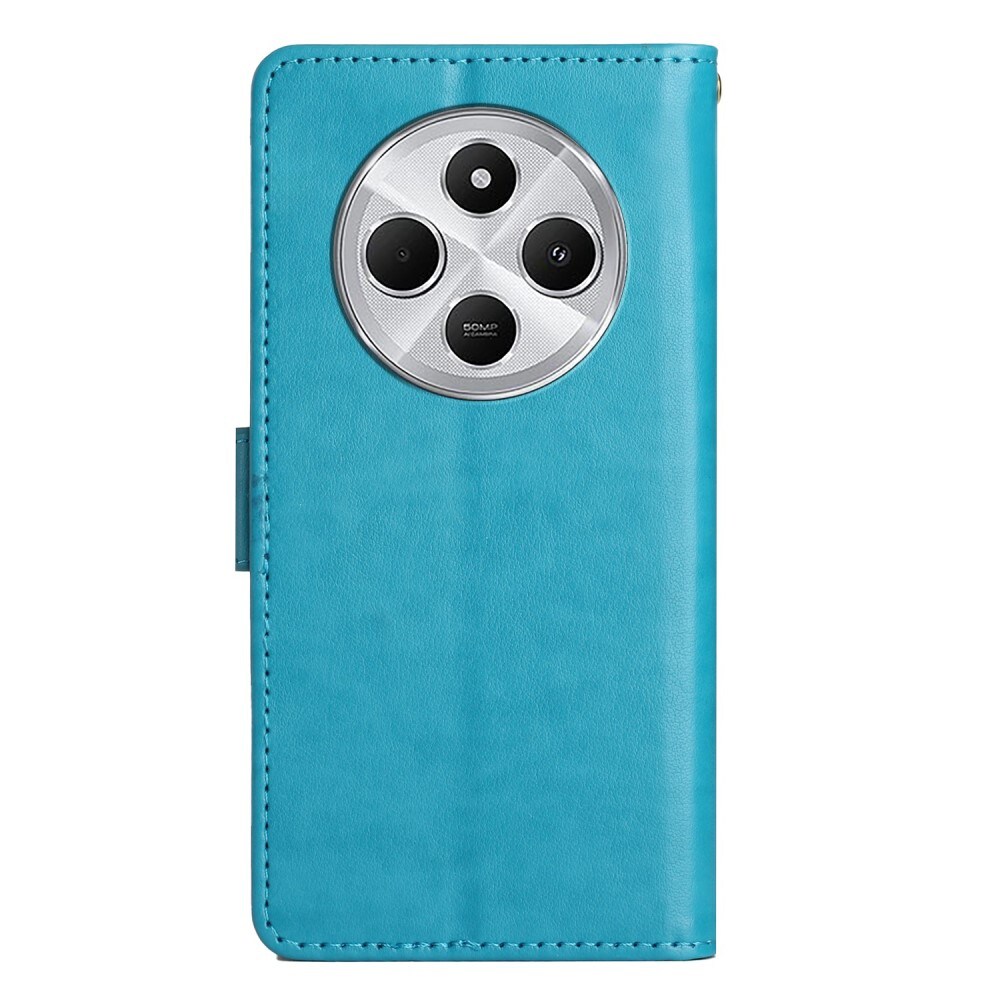 Xiaomi Redmi 14C Mobiletui med sommerfugle, Blå