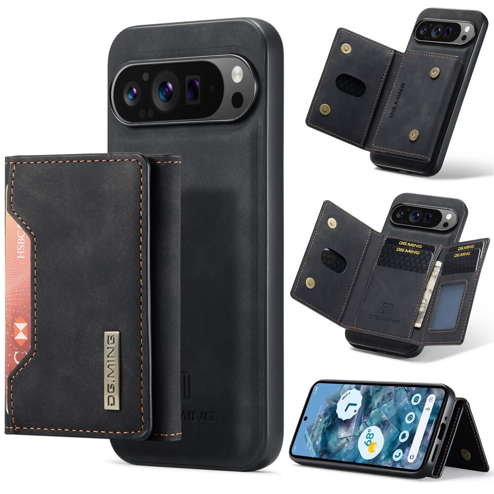 Google Pixel 10 Pro XL Cover med aftagelig pung, Sort