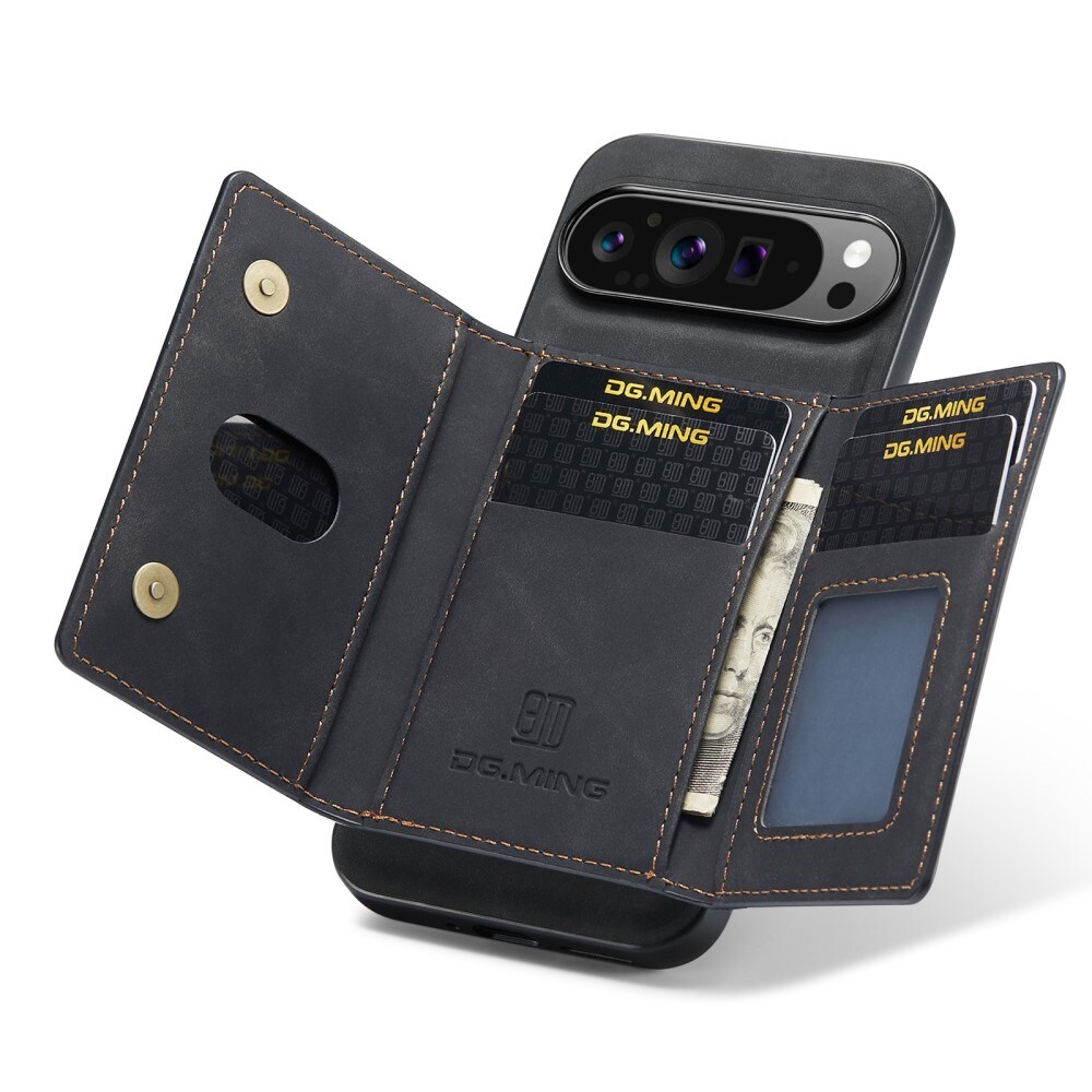 Google Pixel 9 Pro XL Cover med aftagelig pung, Sort