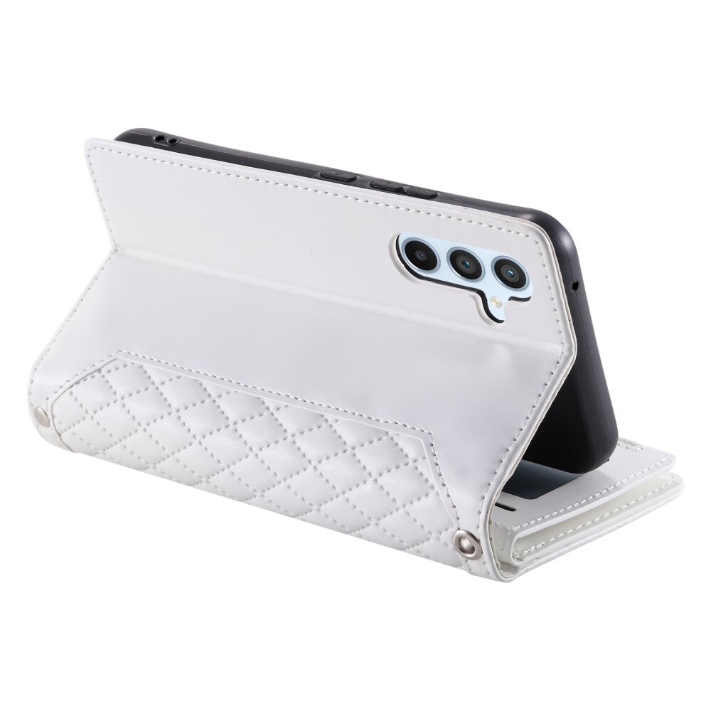 Samsung Galaxy S25 Plus Quiltet pungtaske, Hvid