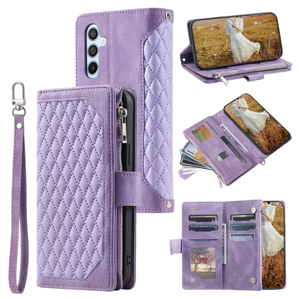 Samsung Galaxy S25 Quiltet pungtaske, Lilla