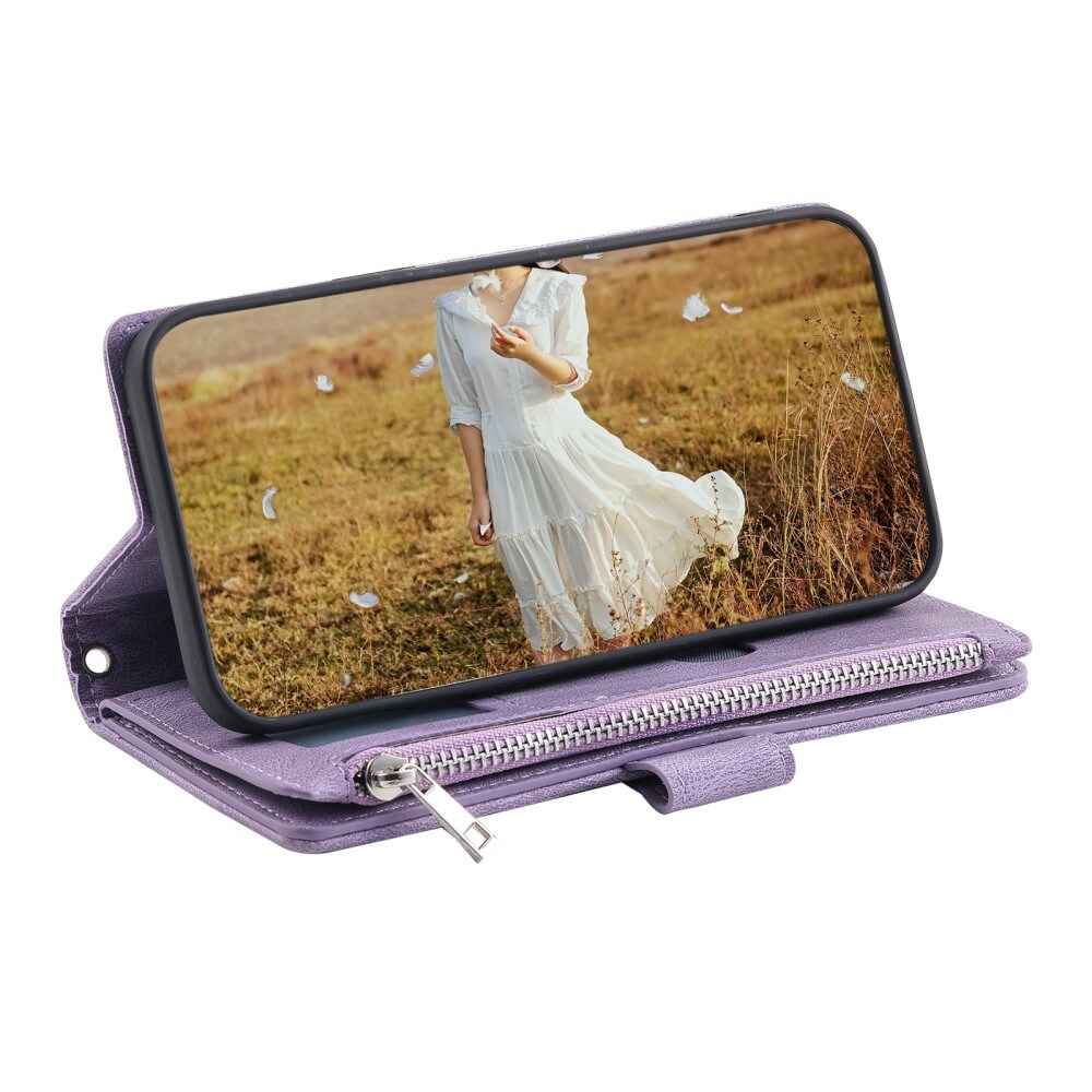 Samsung Galaxy S25 Quiltet pungtaske, Lilla