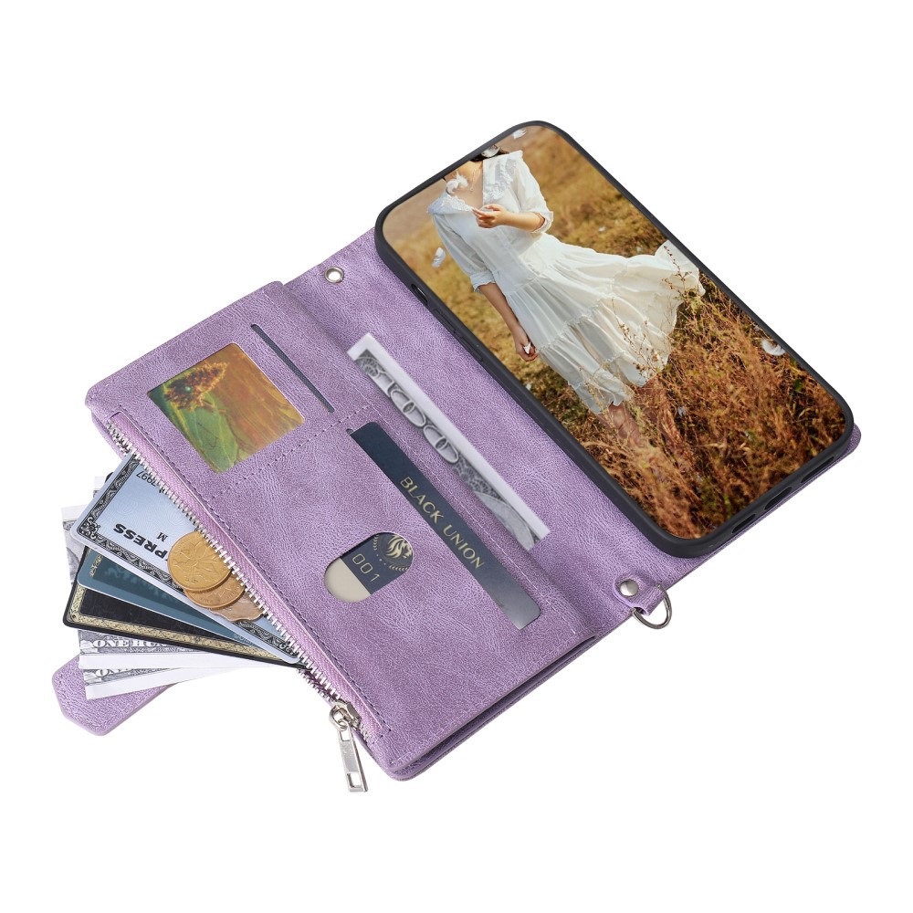 Samsung Galaxy S25 Quiltet pungtaske, Lilla
