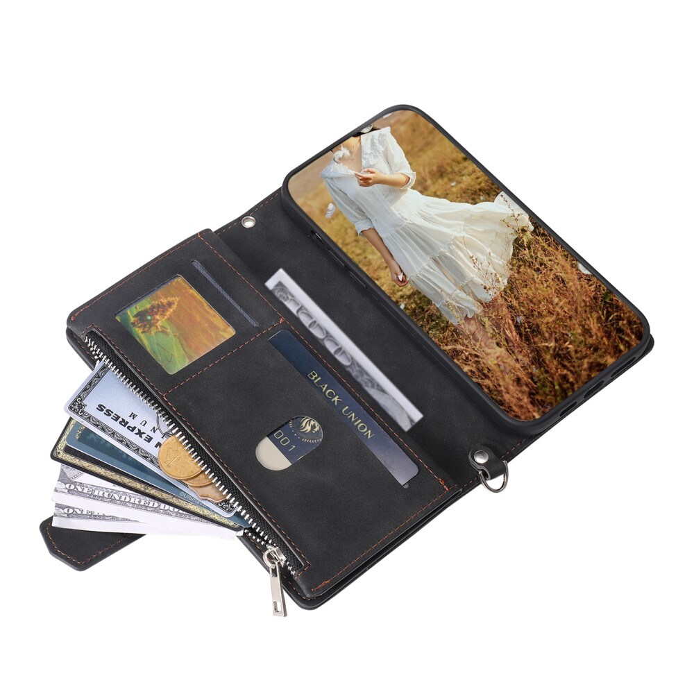 Samsung Galaxy S25 Quiltet pungtaske, Sort