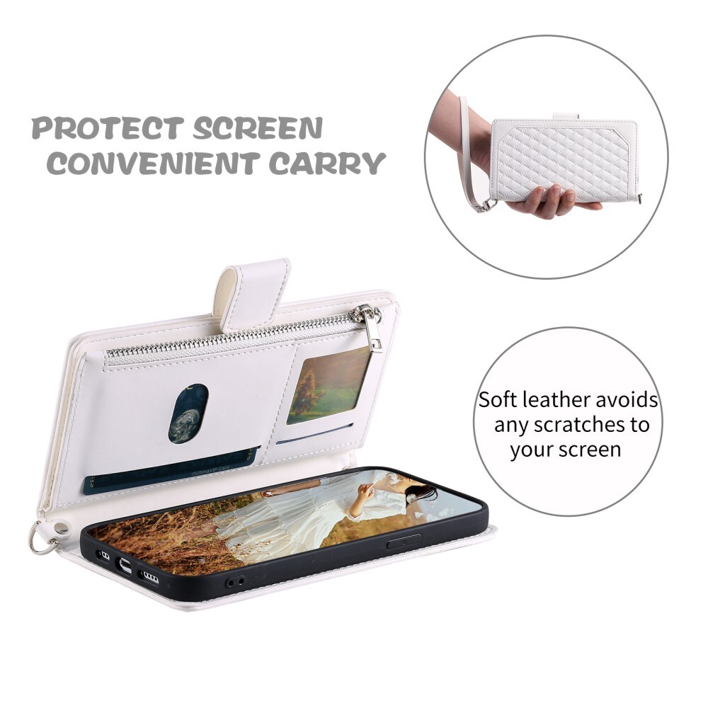 Samsung Galaxy S25 Quiltet pungtaske, Hvid