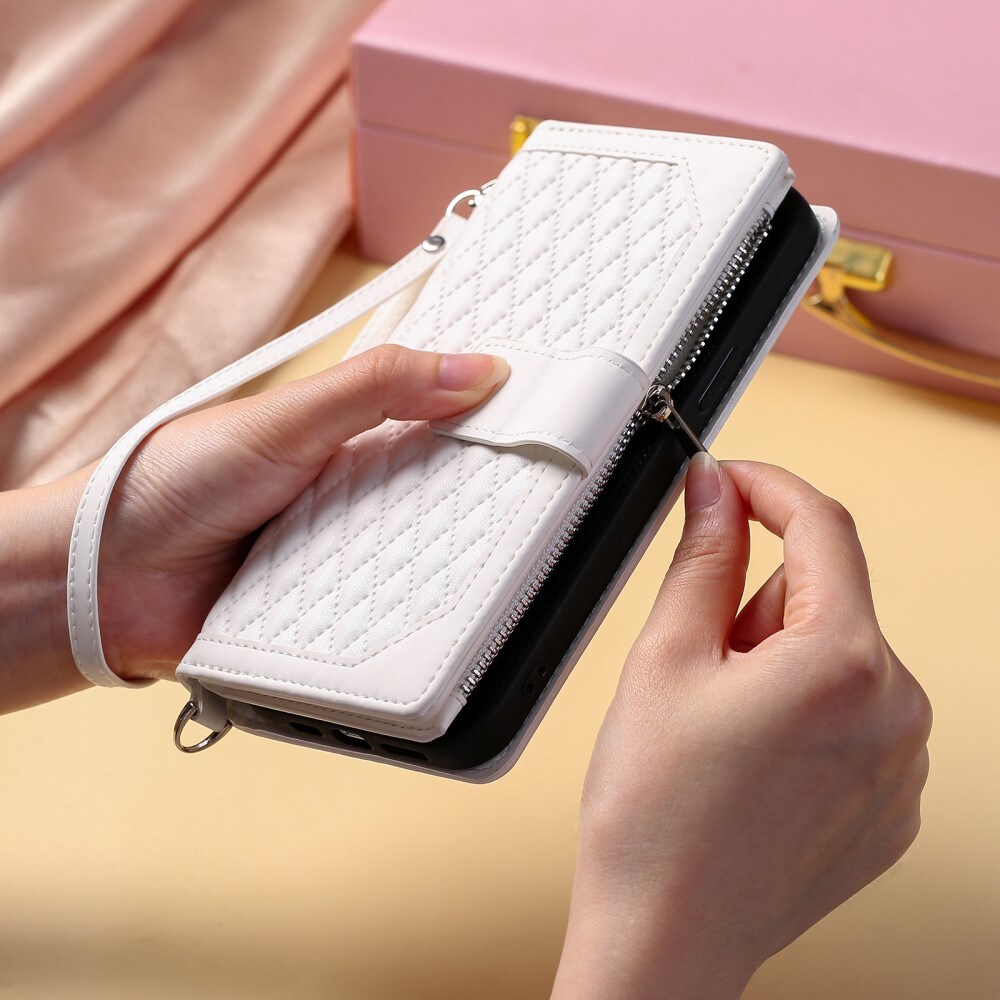 Samsung Galaxy S25 Quiltet pungtaske, Hvid