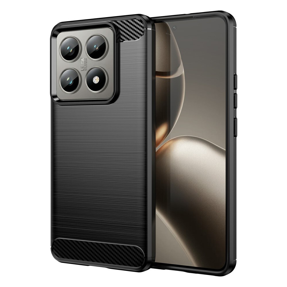 Xiaomi 15 Pro TPU-cover Brushed, Sort