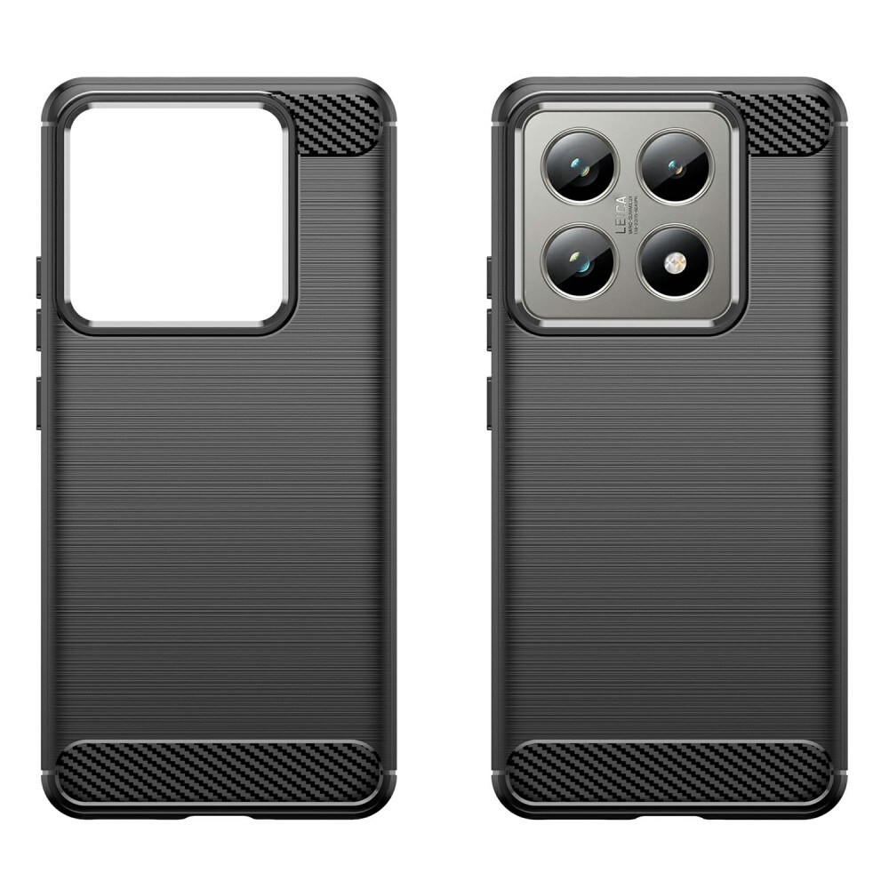 Xiaomi 15 Pro TPU-cover Brushed, Sort