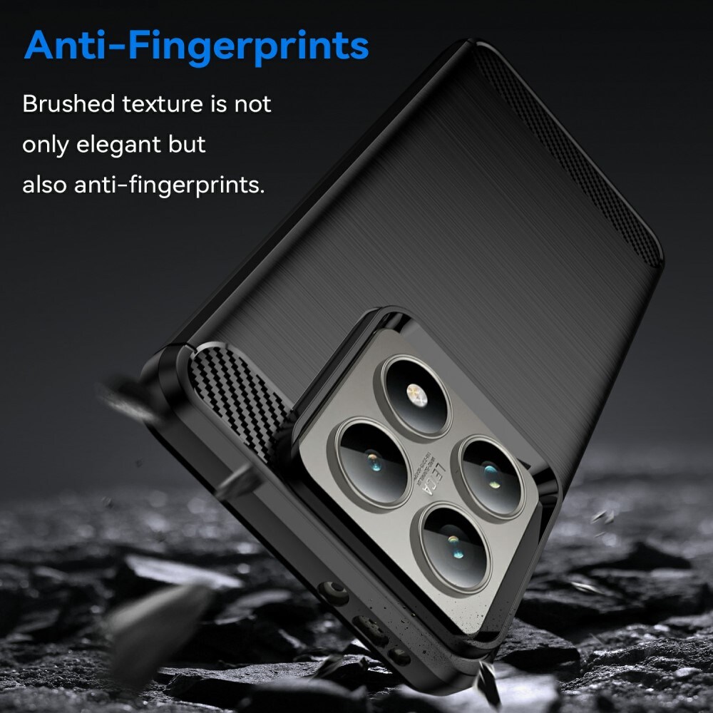 Xiaomi 14T TPU-cover Brushed, Sort