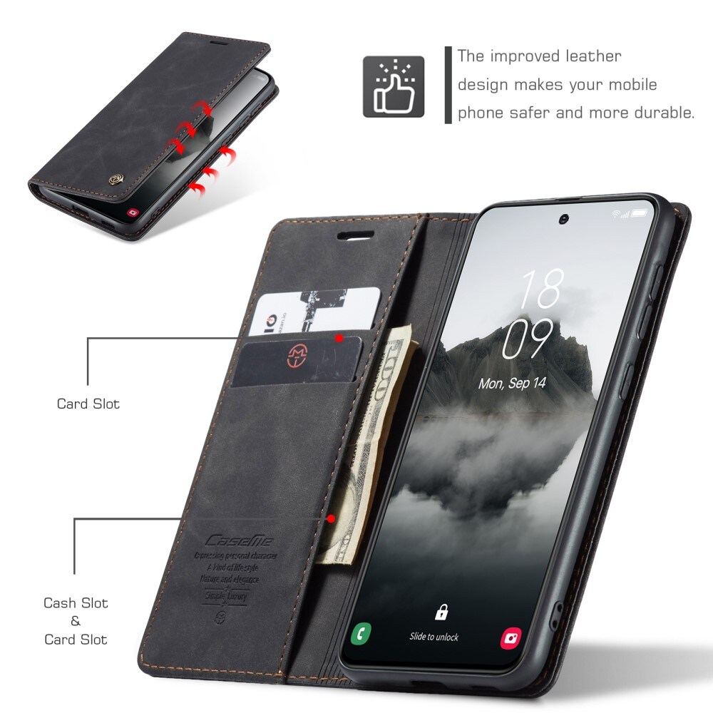 Samsung Galaxy S24 FE Slankt pungetui, Sort