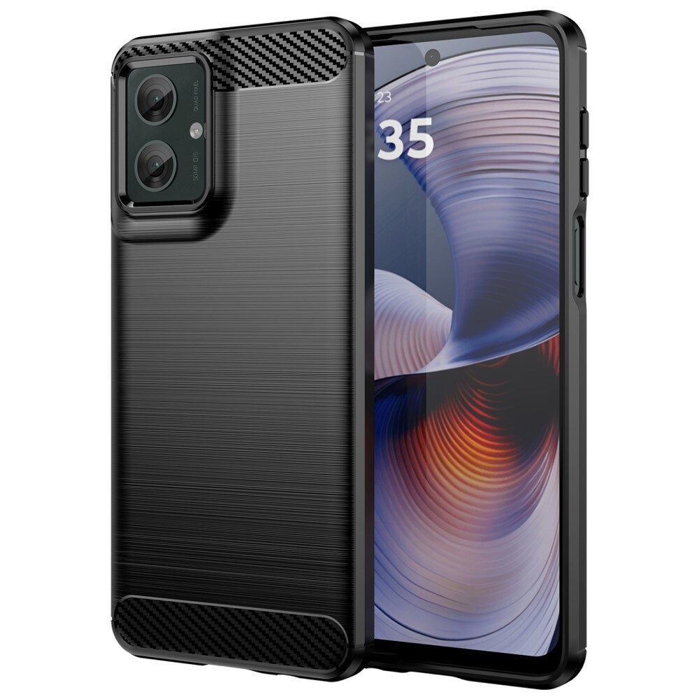 Motorola Moto G55 TPU-cover Brushed, Sort
