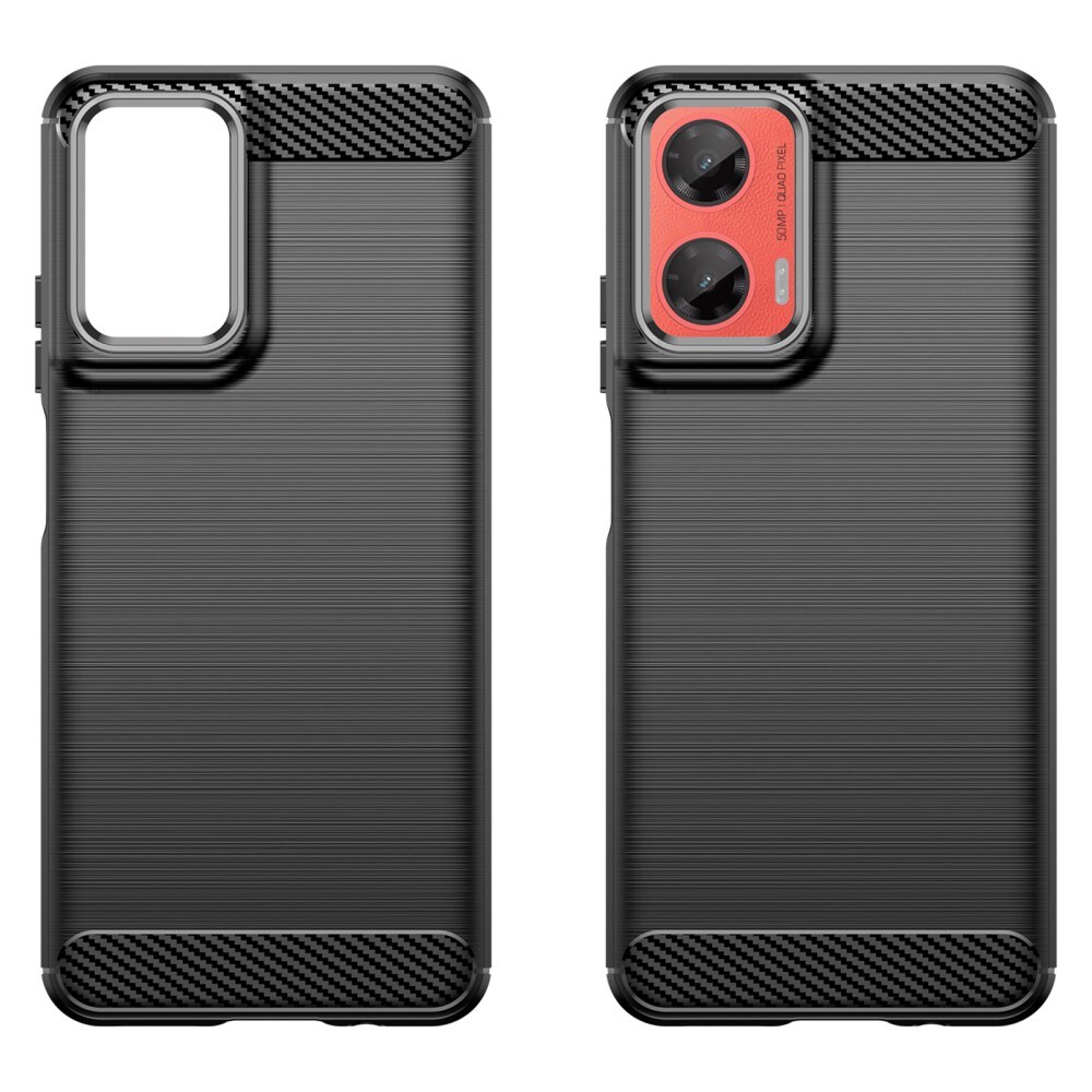 Motorola Moto G35 TPU-cover Brushed, Sort