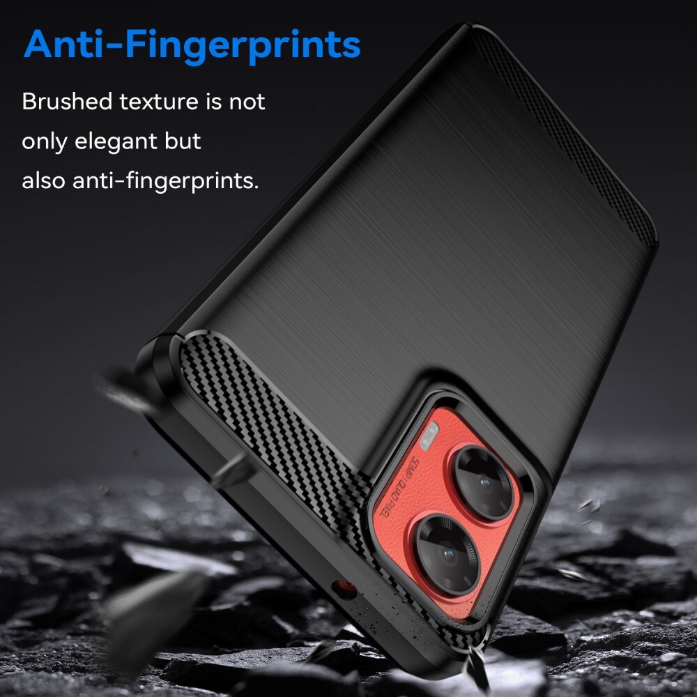 Motorola Moto G35 TPU-cover Brushed, Sort