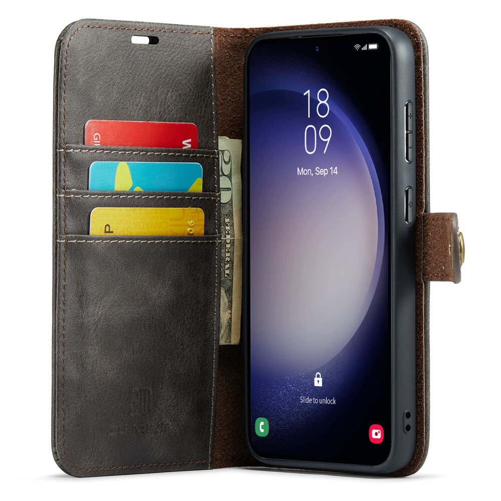 Samsung Galaxy A16 Pungetui med aftageligt cover, Brown