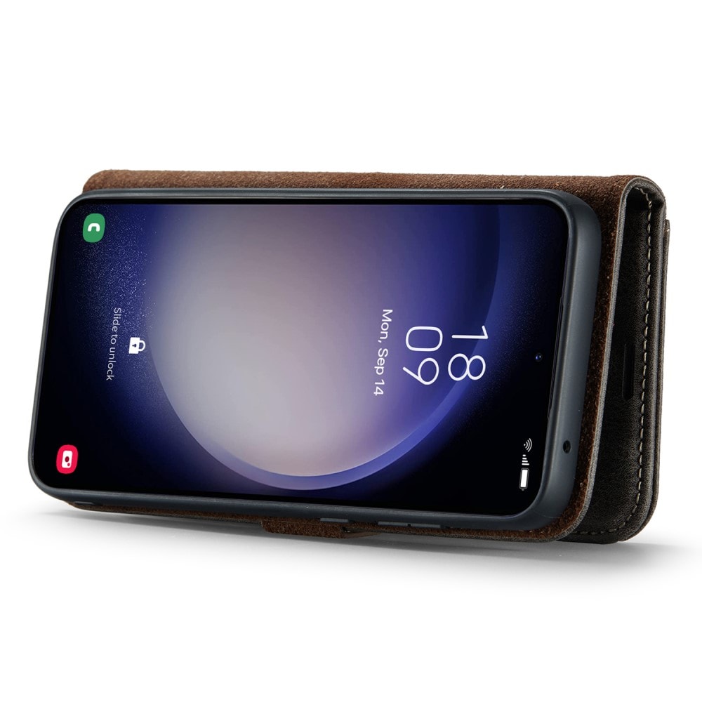 Samsung Galaxy A16 Pungetui med aftageligt cover, Brown