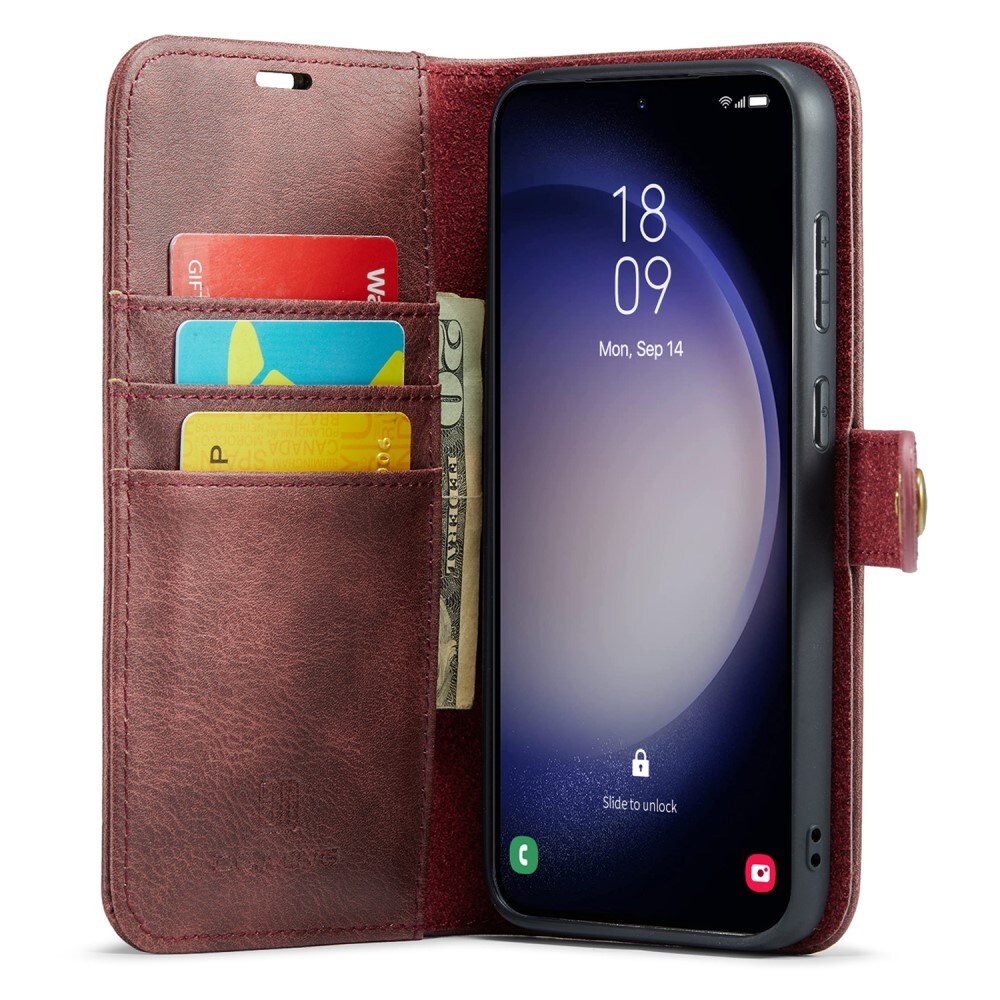 Samsung Galaxy A16 Pungetui med aftageligt cover, Red