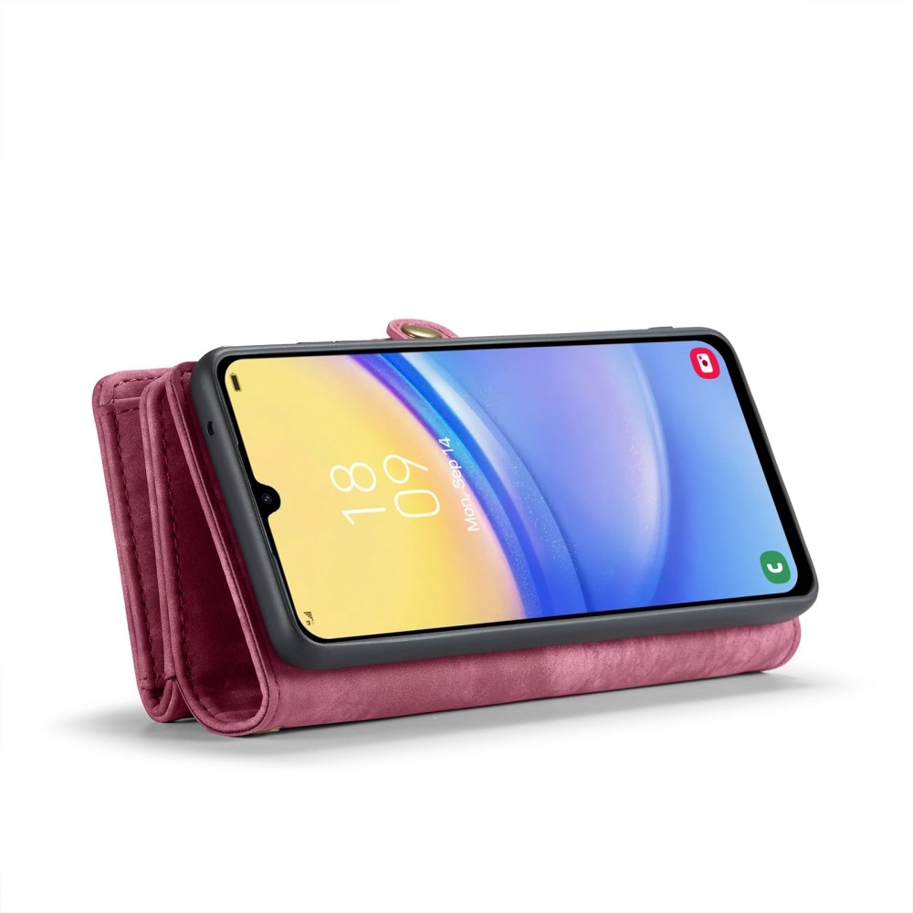 Samsung Galaxy A16 Rummeligt pungetui med mange kortholdere, Rød