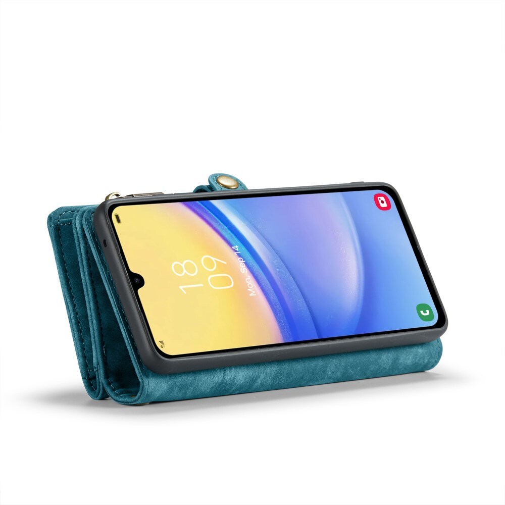 Samsung Galaxy A16 Rummeligt pungetui med mange kortholdere, Blå