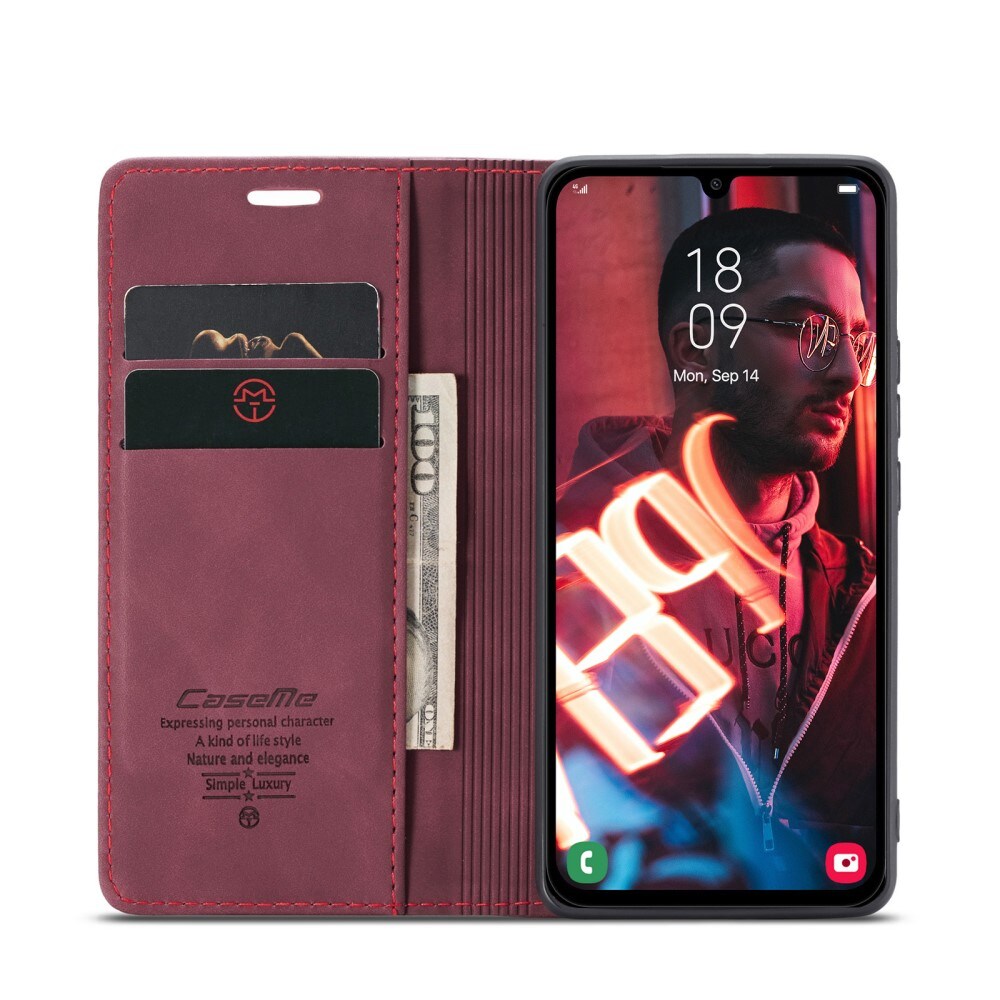 Samsung Galaxy A16 Slankt pungetui, Rød