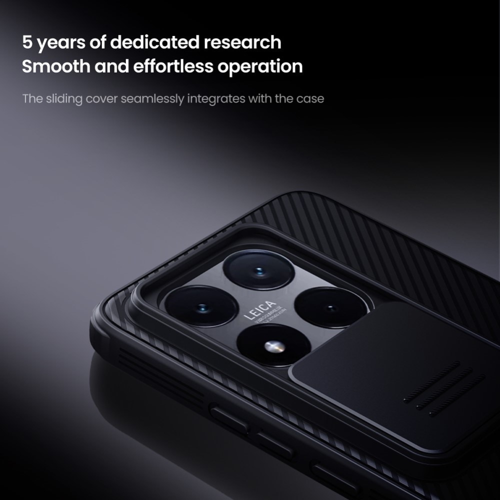 Xiaomi 14T Cover med kamerabeskyttelse - CamShield, Sort