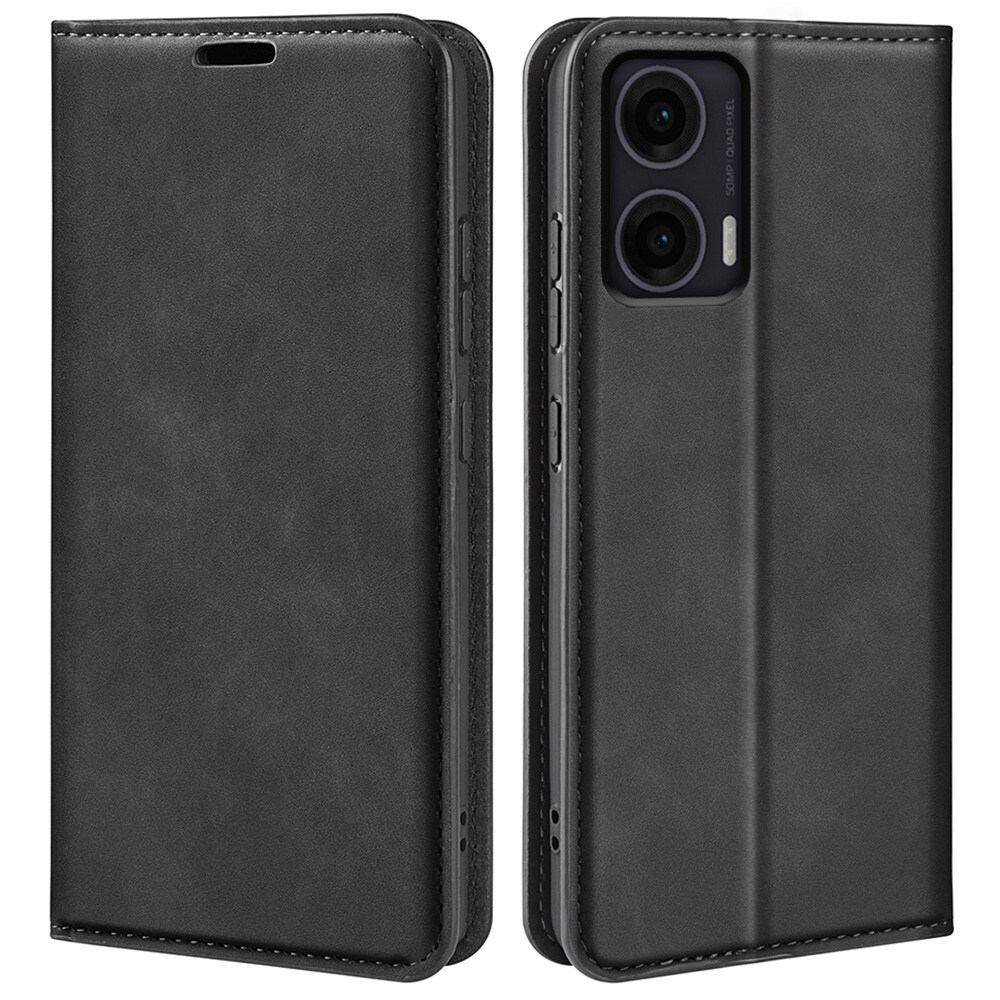 Motorola Moto G35 Slankt etui med kortholder, Sort